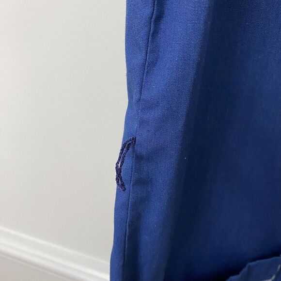 Vintage Ship N Shore Blue Collared Quarter Button Mod Go-Go House  Dress SIze 40 - Picture 4 of 11